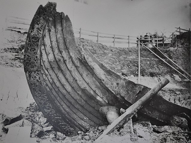 escavacion drakkar vikingo oseberg